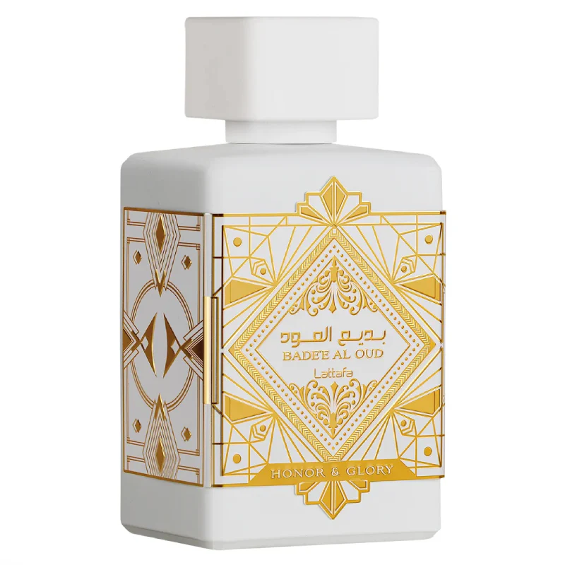 Perfume Árabe Unissex Honor e Glory Al Oud Bade’e Lattafa - Eau de Parfum 100ml